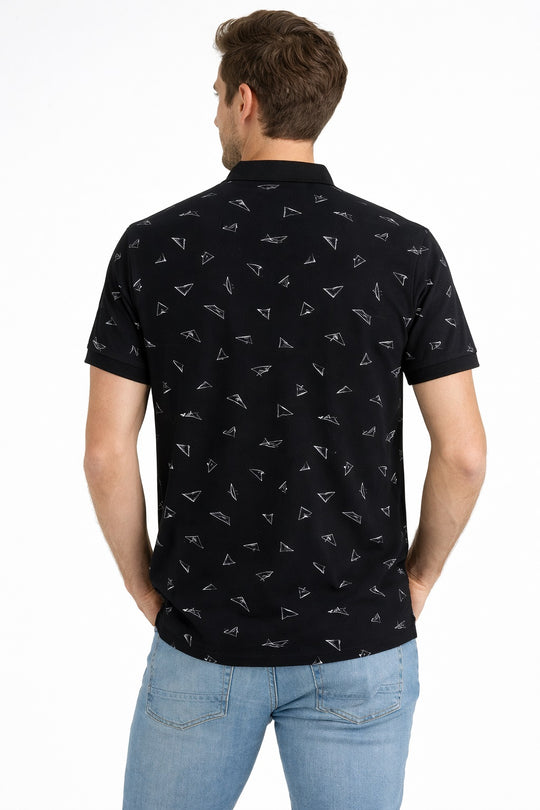 All Over Print Polo Half Sleeve T-Shirt