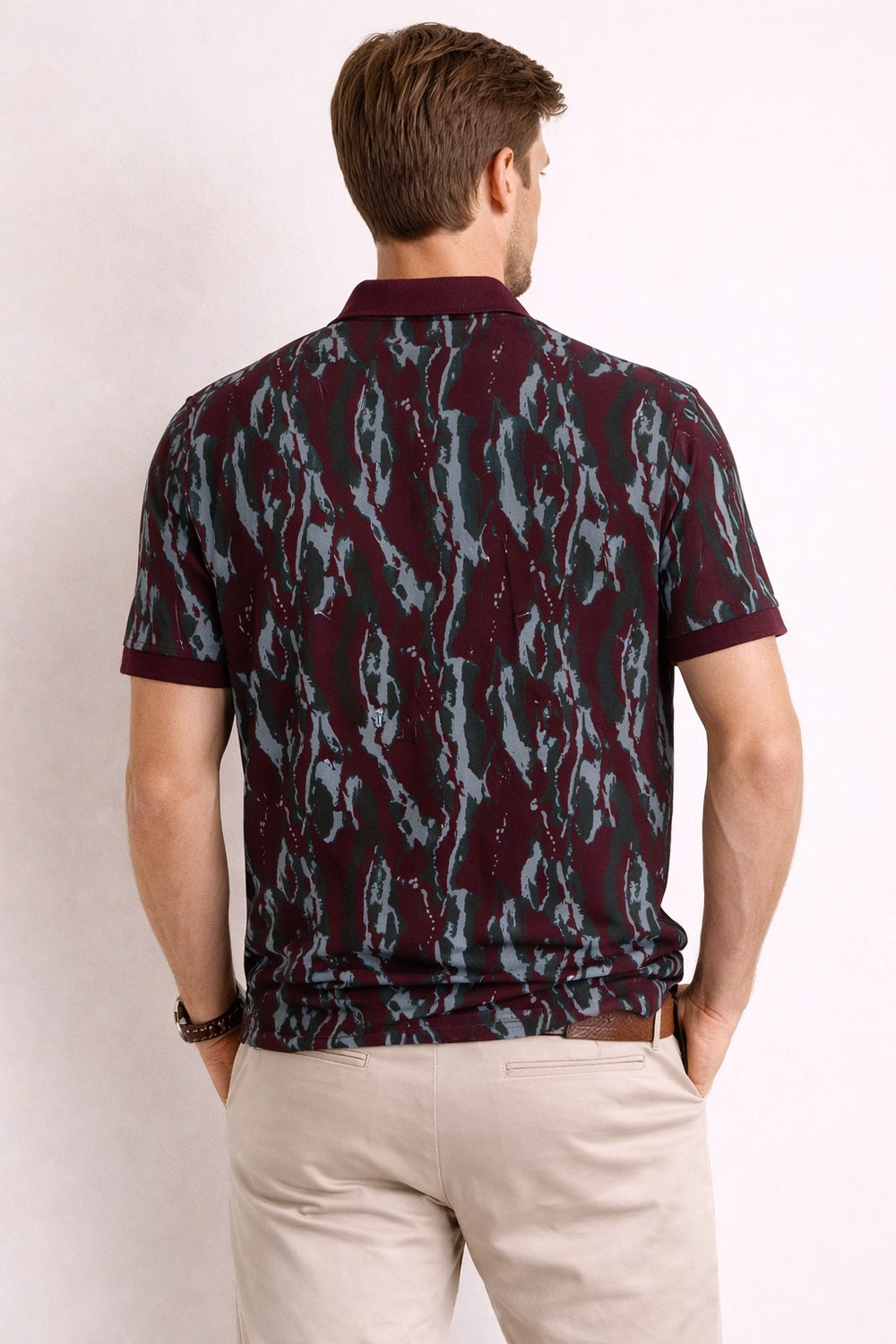 All Over Print Polo Half Sleeve T-Shirt
