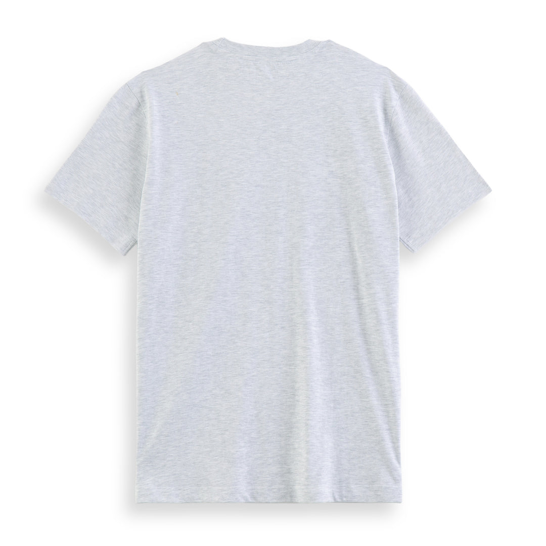 Solid Grey Round Neck Half Sleeve T-Shirt
