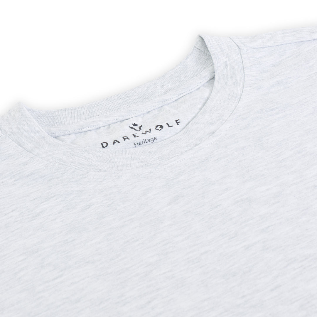 Solid Grey Round Neck Half Sleeve T-Shirt