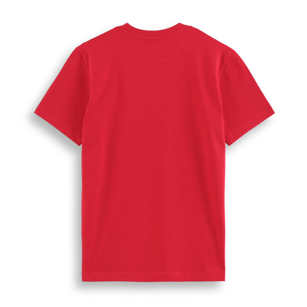 Solid Red Round Neck Half Sleeve T-Shirt