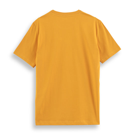 Solid Yellow Round Neck Half Sleeve T-Shirt