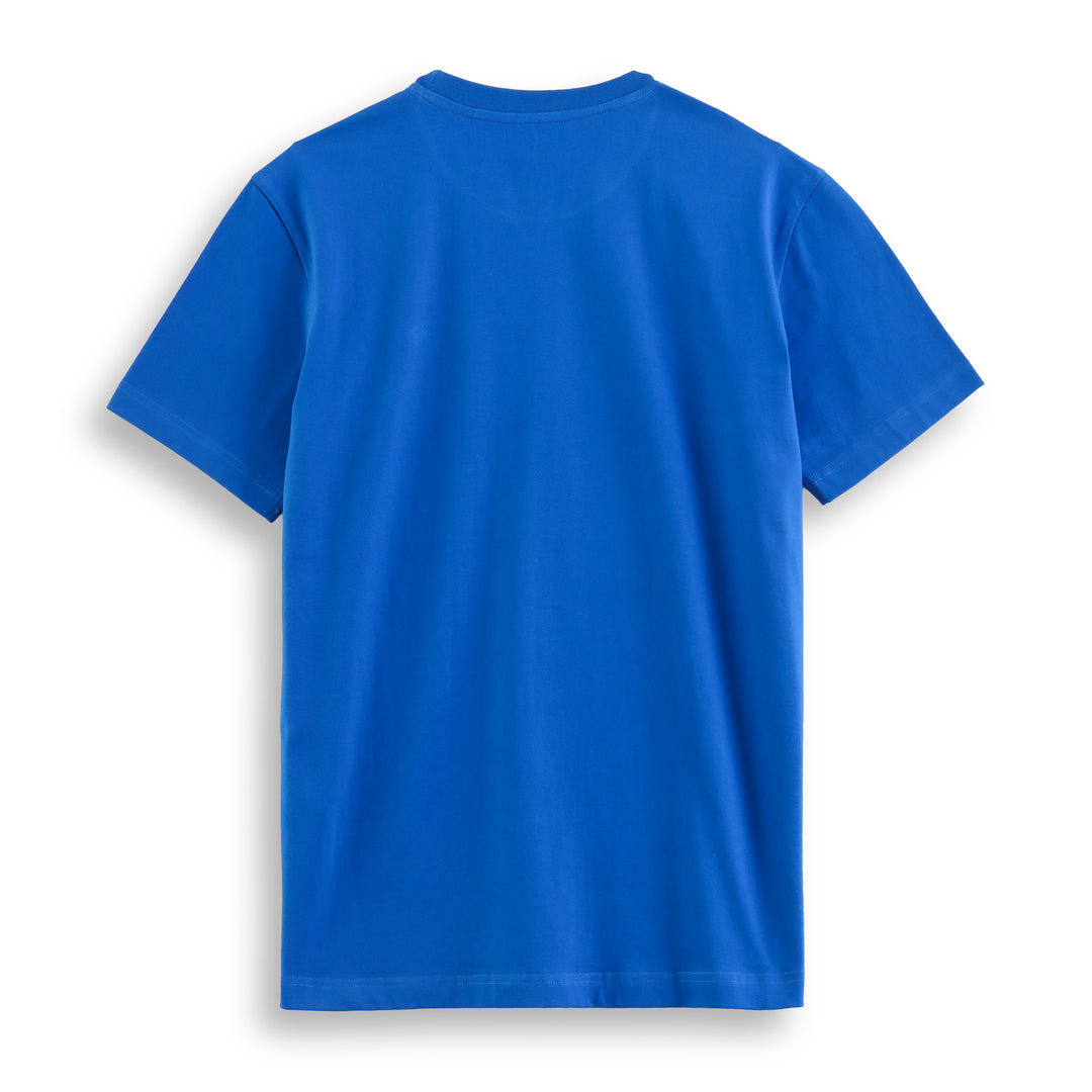 Solid Royal Blue Round Neck Half Sleeve T-Shirt