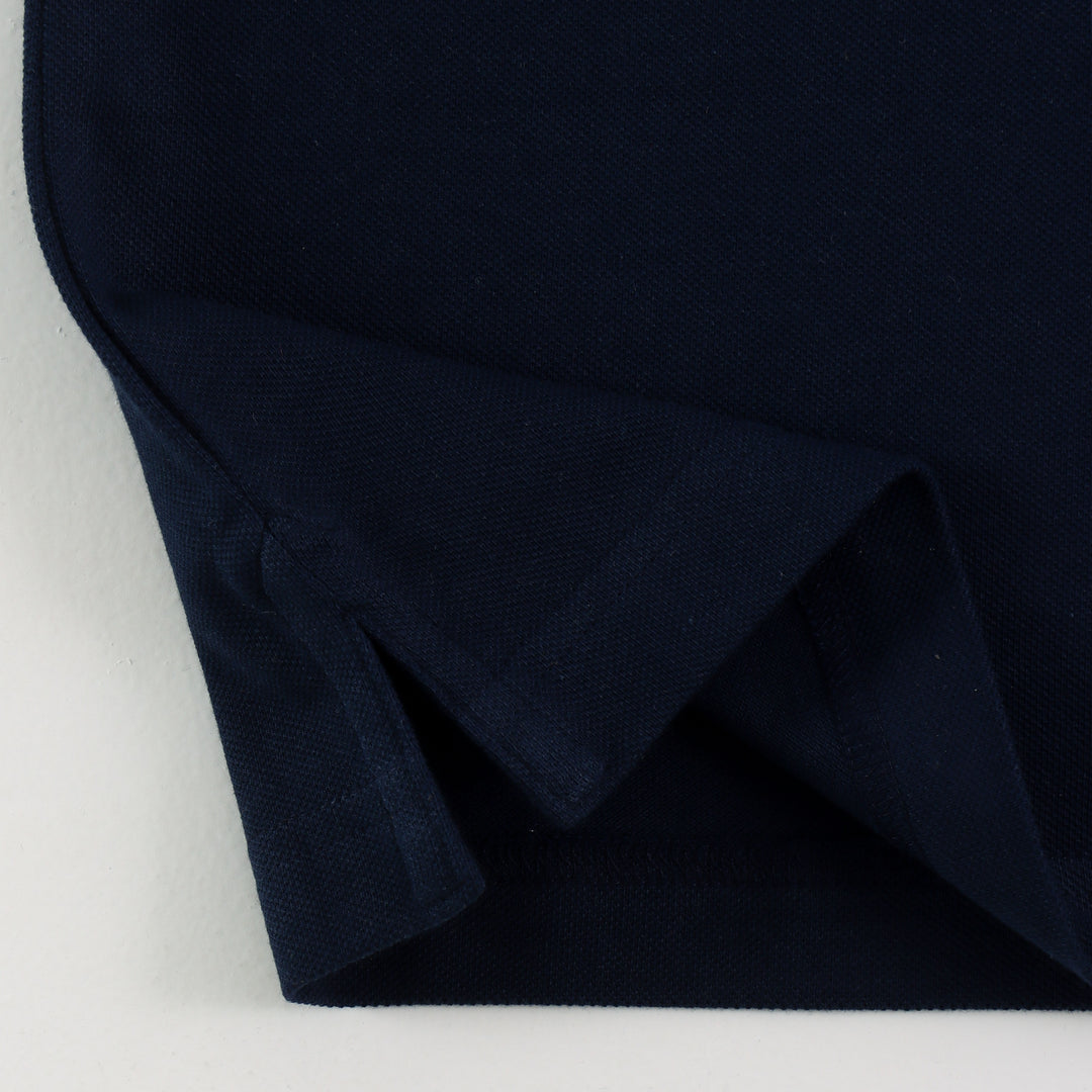 Solid Black Polo Half Sleeve T-Shirt