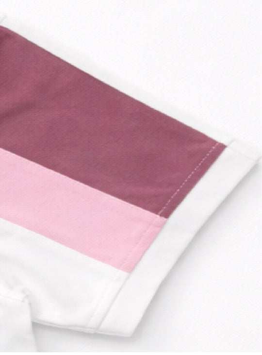 Close-up of sleeve detail on Dare Wolf cut & sew polo t-shirt