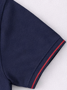 Solid Navy Blue Polo Half Sleeve T-Shirt