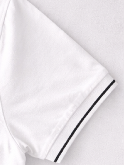 Solid White Polo Half Sleeve T-Shirt