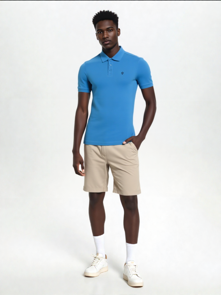 Men Polo Collar T-shirt